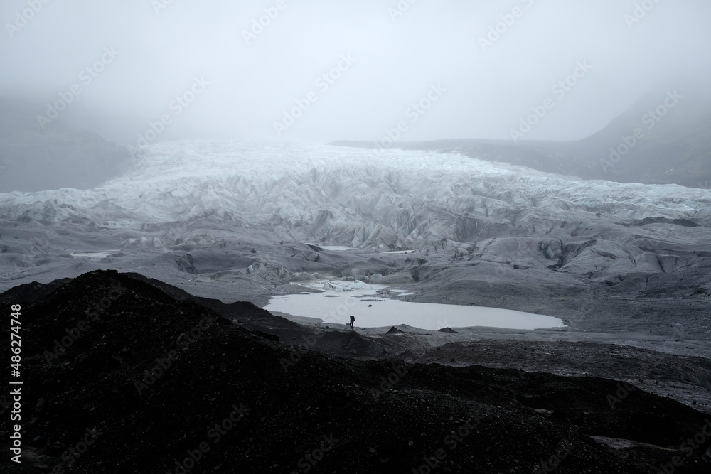 Gletscher Svinafellsjökull bei Skaftafell im Vatnajökull-nationalpark