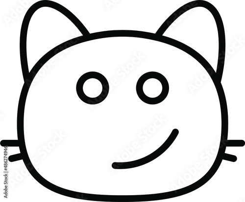 cat confusing Line Icon