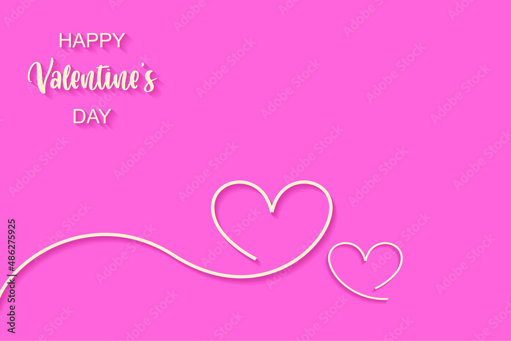 valentine's day theme: simple background with text