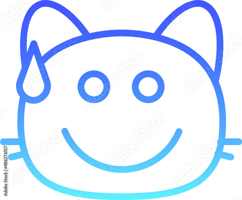 cat sweat I Line Gradient