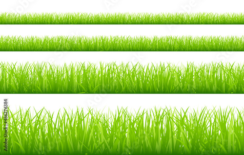 Set 4 Banner Grüne Wiese Klein Bis Groß