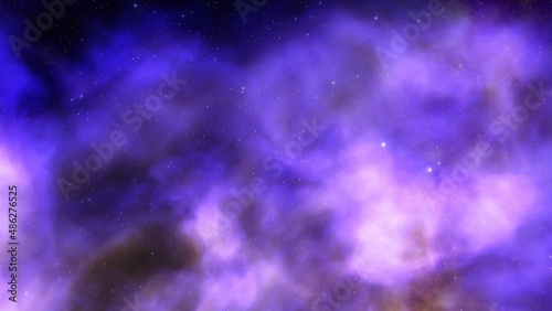 Science fiction illustrarion  deep space nebula  colorful space background with stars 3d render  