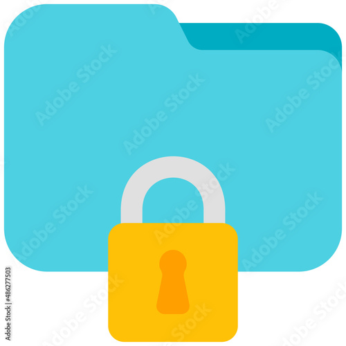 secure flat icon
