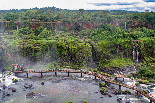 The viewing platform on the Brazilian side of the Iguazu Falls