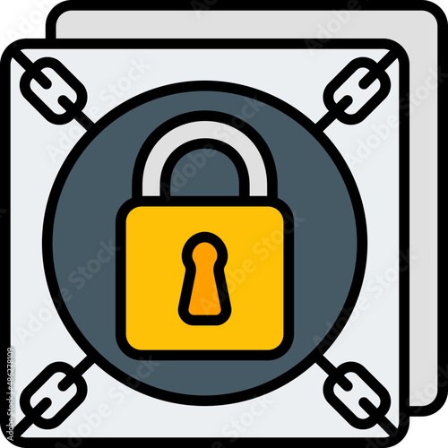 document filled outline icon