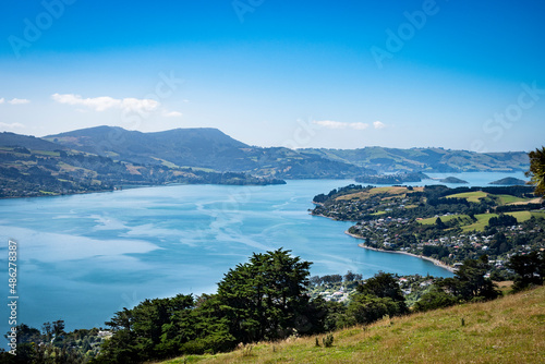 Beautiful landscape of the Otago Peninsula, New Zealand