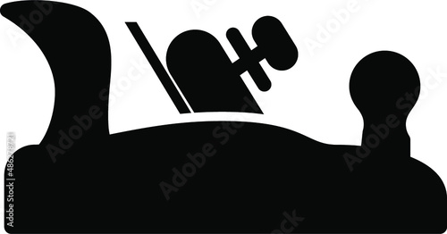 Plane Glyph Icon