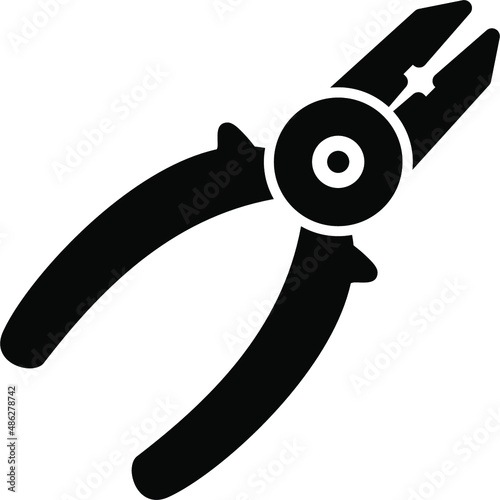 Pliers Glyph Icon
