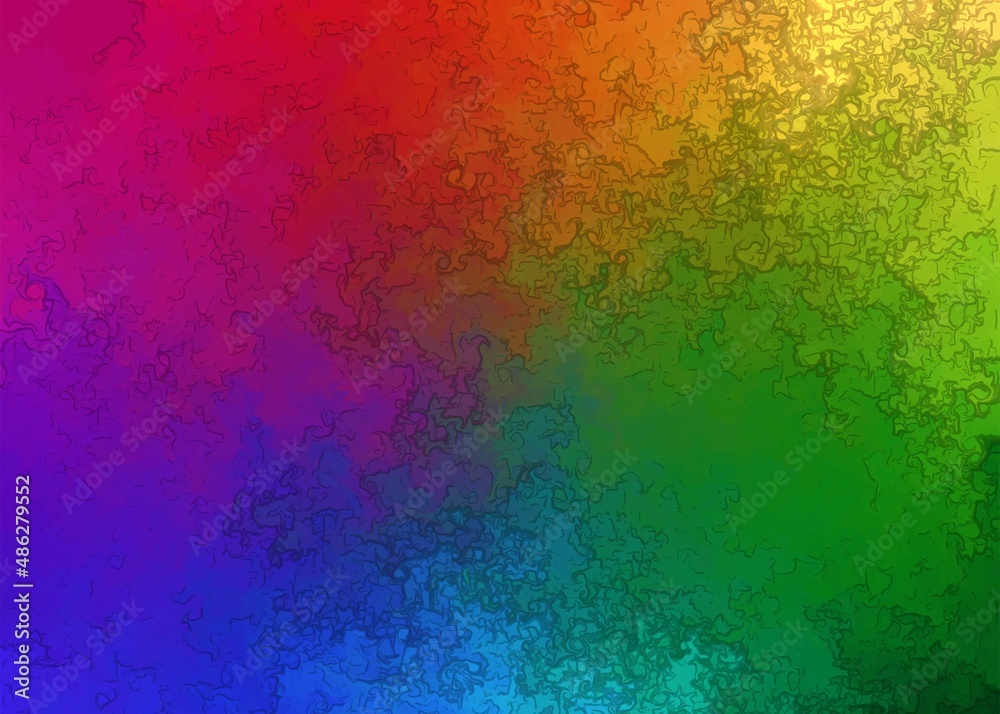Red, yellow, green and blue gradient texture background