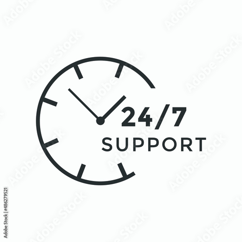 24 hours customer service icon  | 24 7 support icon sign button | customer service icon 
