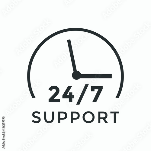 24 hours customer service icon  | 24 7 support icon sign button | customer service icon 
