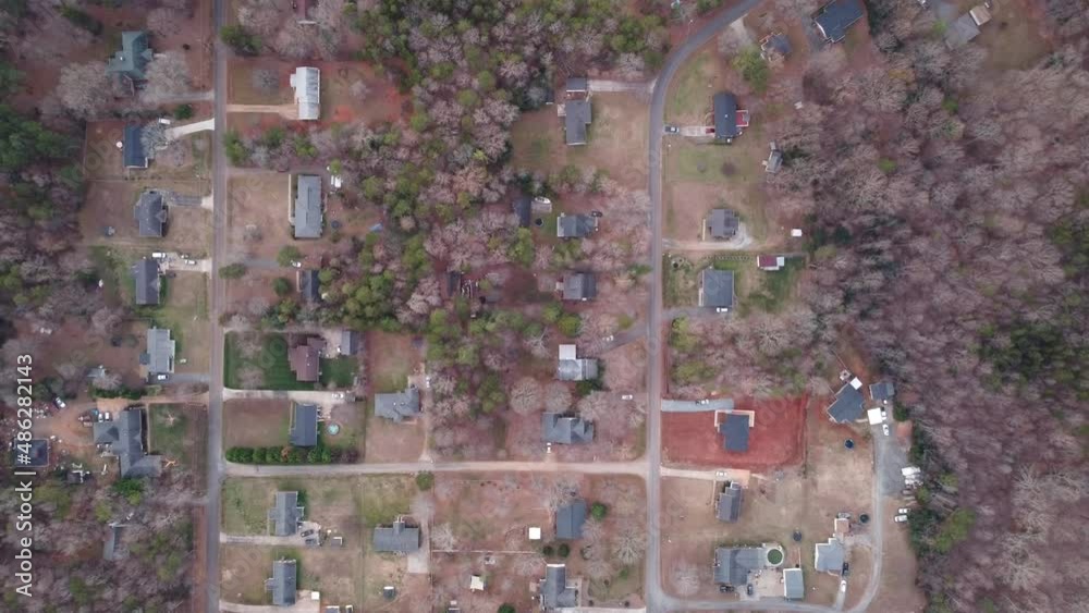 top down view suburbs in charlotte autumn top down view suburbs in charlotte autumn