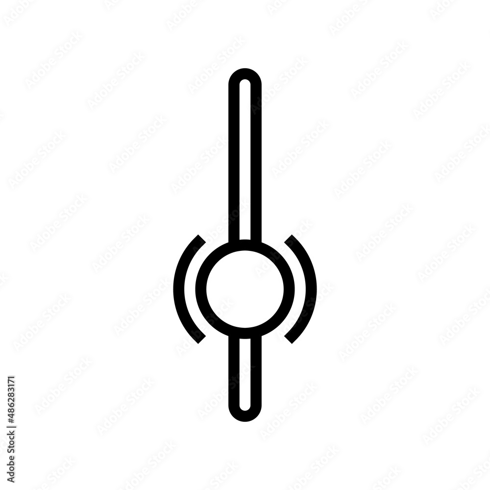 ui scroll sign line icon vector. ui scroll sign sign. isolated contour symbol black illustration ui scroll sign line icon vector. ui scroll sign sign. isolated contour symbol black illustration