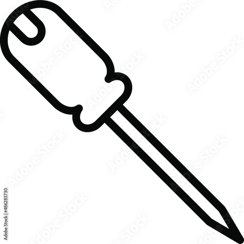 Bradawl Line Icon