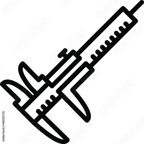 Caliper Line Icon