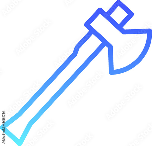 Axe Line Gradient