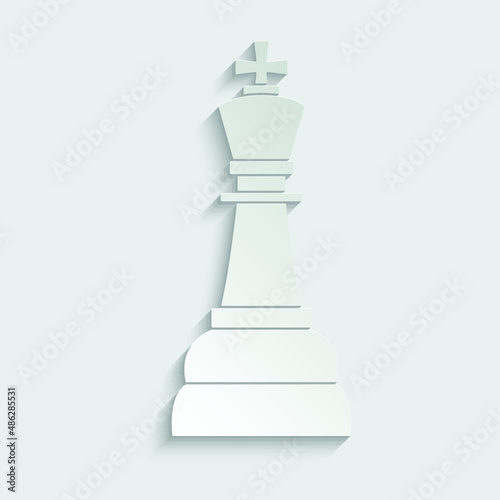  The King icon vector chess pieces. Chessmen figure. 