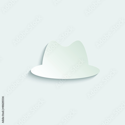 hat icon vector gentelment sign