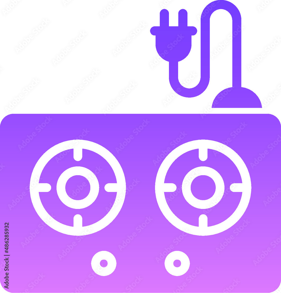 Stove Glyph Gradient Stove Glyph Gradient