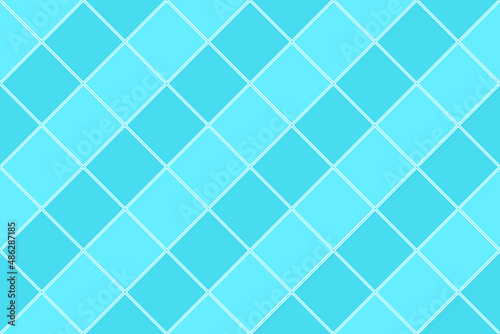 Seamless pattern with tiles. Blue squares background.