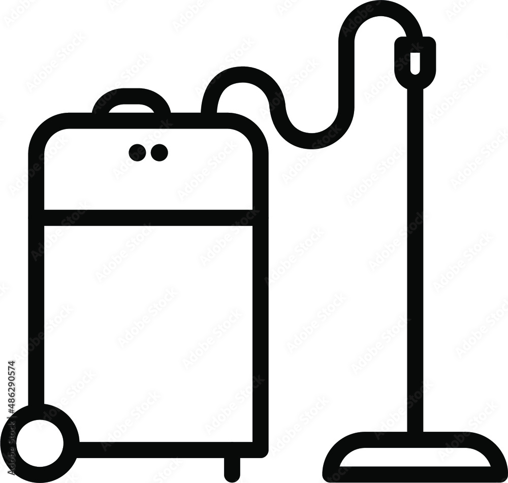 Vaccum Cleaner Line Icon Vaccum Cleaner Line Icon