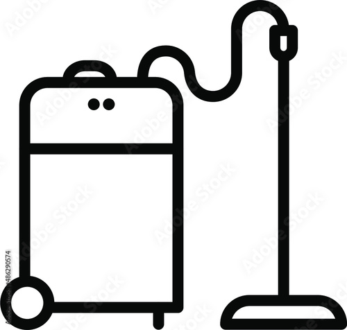 Vaccum Cleaner Line Icon