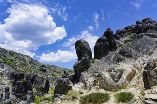 Rock formation, Geosite Covao do Boi, Serra da Estrela, Portugal photo