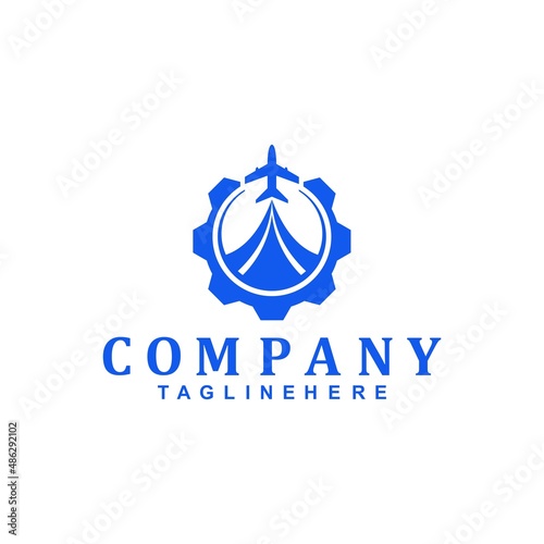 aircraft maintenance modern creative logo
