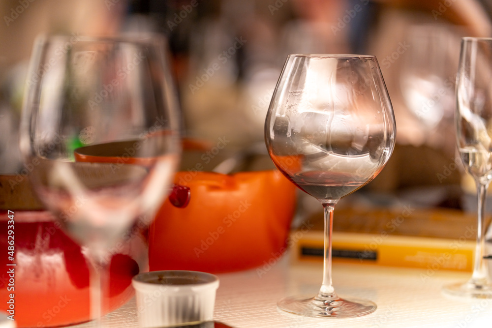 glasses of wine glasses of wine