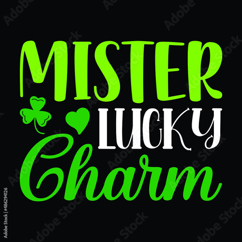 Mister lucky charm  St Patrick s Clover Leaf - St. Patricks Vector And Clip Art