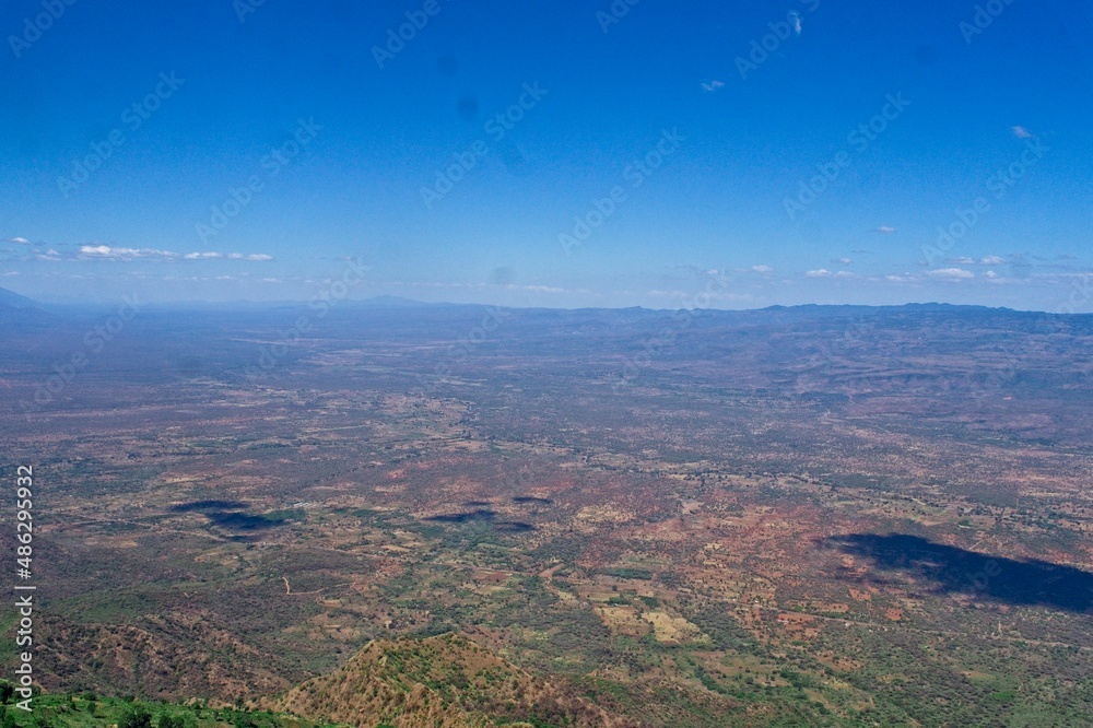 Part of an escarpment in the great rift valley. 