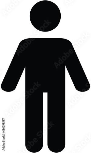 black male sign icon white background