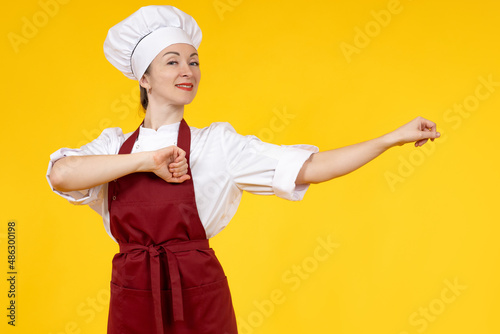 Dance of restaurant chef. W...