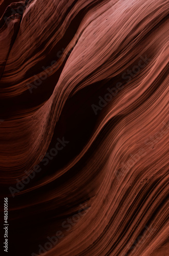 Colorful light abstract shapes in sandstone formation