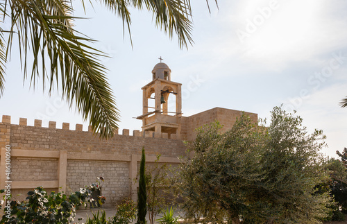 The St. John the Baptist Monastery of the Franciscan Order near Israeli side of of Qasr El Yahud, in the Palestinian Authority, in Israel
