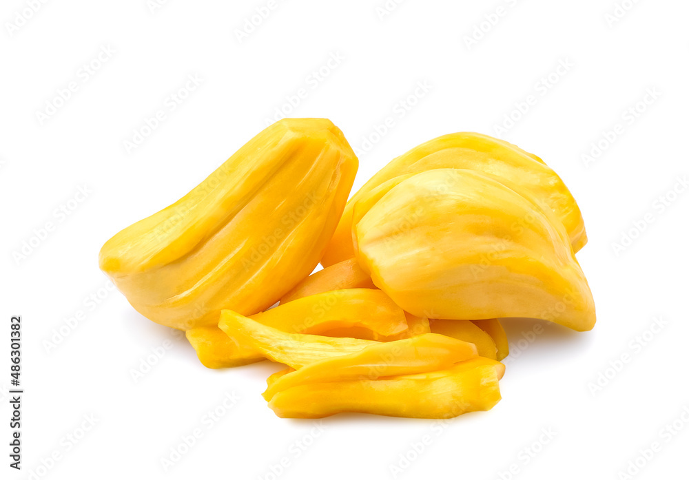 Ripe Jackfruit isolated on white background Ripe Jackfruit isolated on white background