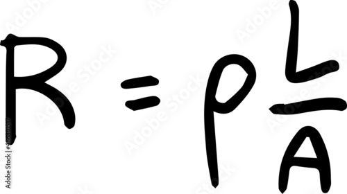 physics formula handwriting