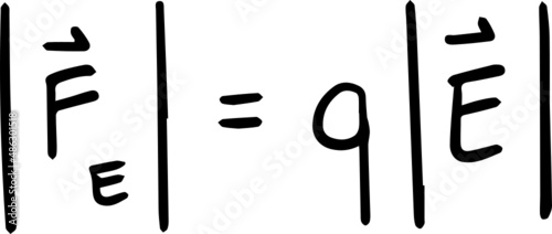 physics formula handwriting