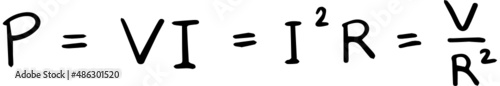 physics formula handwriting