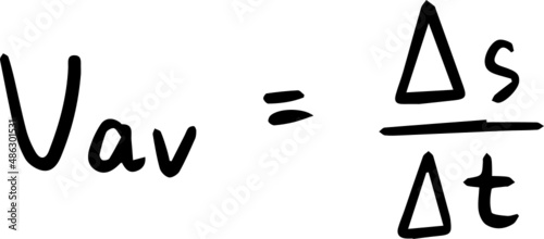 physics formula handwriting