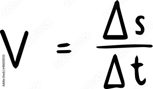 physics formula handwriting