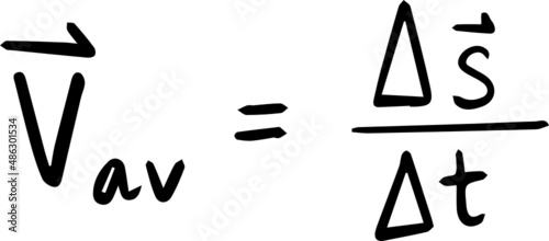 physics formula handwriting