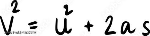 physics formula handwriting