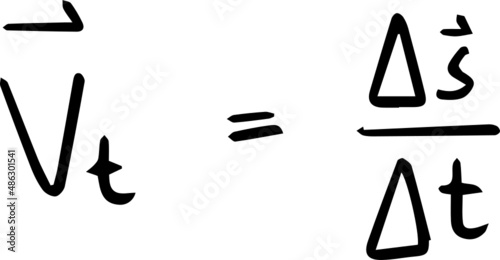 physics formula handwriting