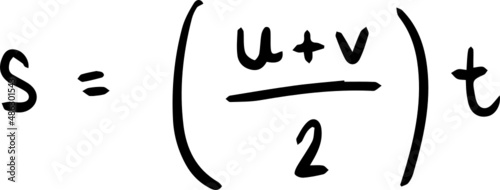 physics formula handwriting