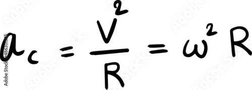 physics formula handwriting