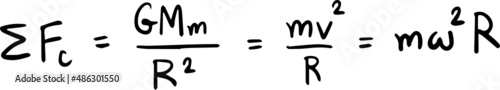 physics formula handwriting
