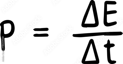 physics formula handwriting