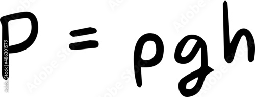 physics formula handwriting