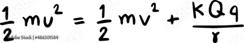 physics formula handwriting